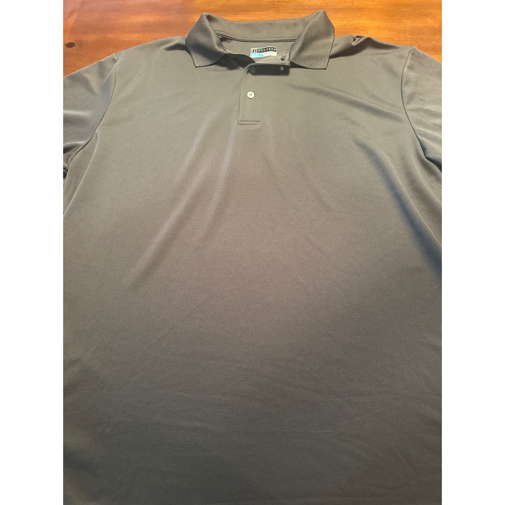 PGA Tour Polo Shirt Mens 2XLT Grey Excellent Airflux Mesh Performance Golf